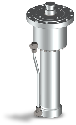 Cilindro de carrera rápida con carrera de fuerza Cilindro hidráulico con carrera rápida y carrera de fuerza