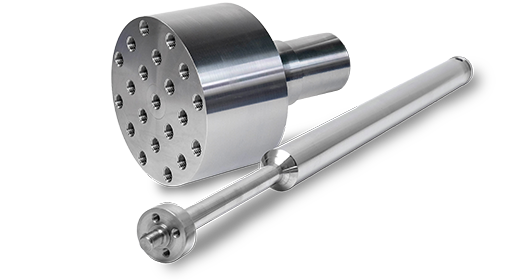 Vástagos de acoplamiento y ejes para la construcción de bancos de pruebas