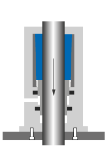 Dispositivo anticaída como carga de presión