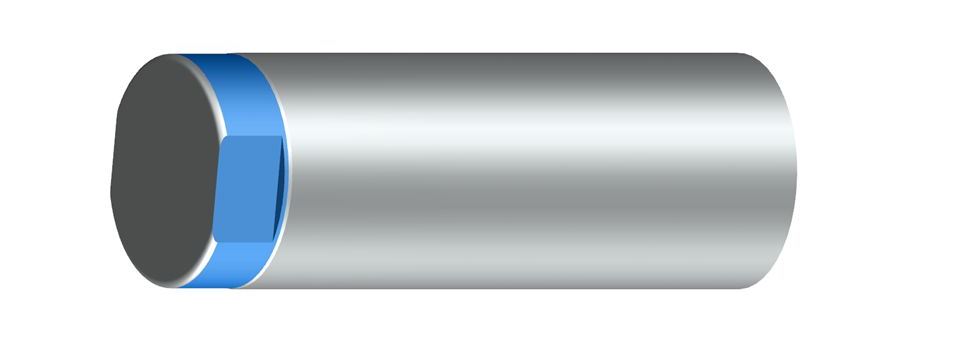 Superficie para llave en el extremo del vástago