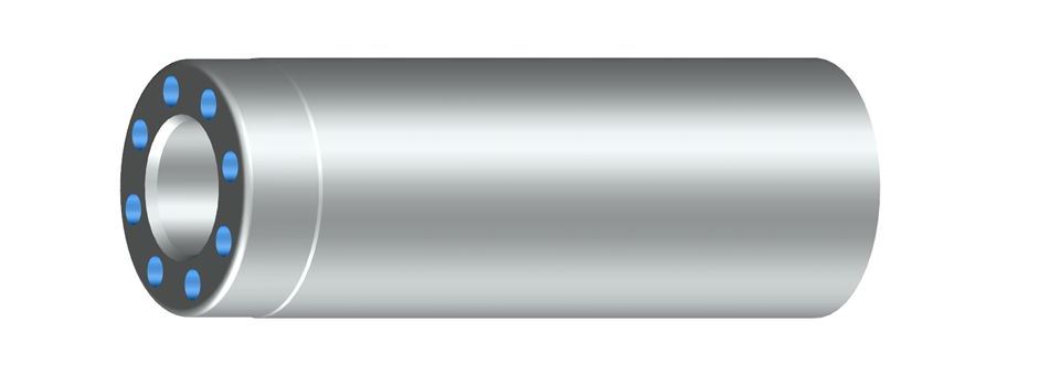 Agujeros en círculo en el extremo del vástago