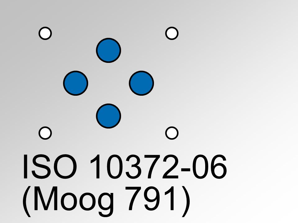 Placa de montaje ISO 10372-06, Moog 791