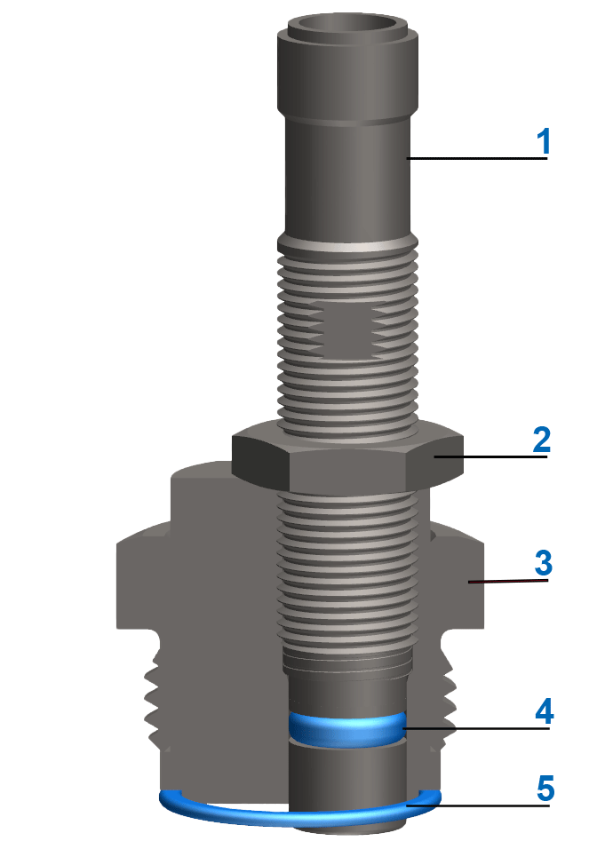 Interruptor de proximidad con excéntrica (solo en elemento de sujeción)