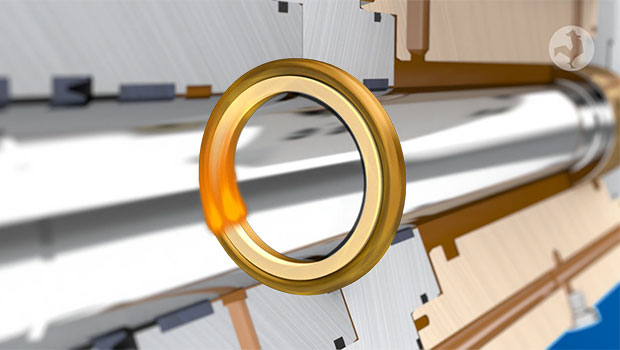 Cilindro hidropulsátil con Servoseal® - Junta con anillo de retención de carbono